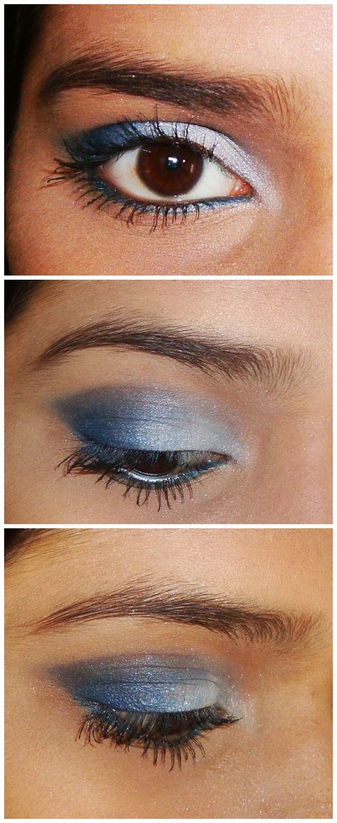 white and blue eye make-up Mamma Mia Party Makeup, Mamma Mia Makeup Ideas, Mama Mia Makeup, Abba Makeup, Mamma Mia Makeup, Abi Ball, Abba Party, Sparkle Eye Makeup, Abba Voyage