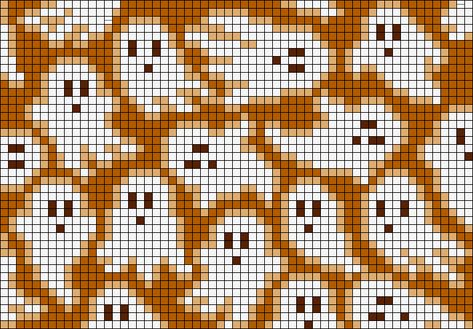 Pixel Graph Crochet Chart, Pixel Crochet Pattern Charts Aesthetic, Alpha Patterns Cross Stitch, Knit Grid Pattern, Fall Tapestry Crochet Pattern, Fall Grid Pattern, Crochet Tapestry Alpha Pattern, Ghost Sweater Knitting Pattern, Square Grid