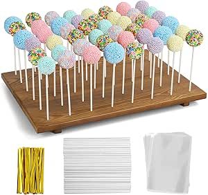 Extra Aesthetic, Table Treats, Lollipop Stand, Cake Pop Stand, Cake Pop Holder, Relaxing Garden, Cake Pop Displays, Lollipop Holder, Crumbl Cookies