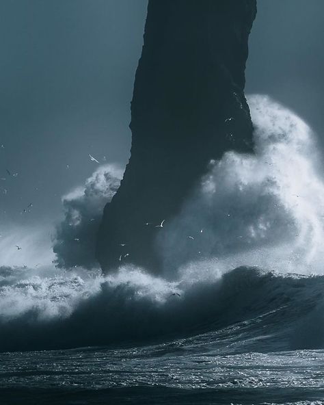 Sea Storm, Ocean Rocks, Stormy Sea, North Sea, Iceland, The Ocean, Places To Travel, Travel Photography, Nature Photography