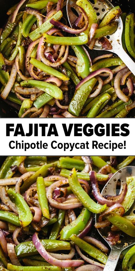 Veggie Chipotle Bowl Recipe, How To Make Fajita Veggies, Copycat Qdoba Burrito Bowl, Chipotle Bowl Recipe Vegetarian, Fajita Vegetables Recipe, Vegetarian Fajita Bowl, Fajita Recipe Vegetarian, Fajita Dinner Sides, What Goes With Tacos As A Side