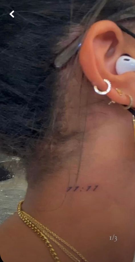 11 11 Ear Tattoo, 11 11 Tattoo On Neck, 1111 Behind Ear Tattoo, 1111 Tattoo Behind Ear, 1111 Neck Tattoo, 11 11 Neck Tattoo, 11 11 Tattoo Behind Ear, 11 11 Finger Tattoo, 111 Tattoo Behind Ear