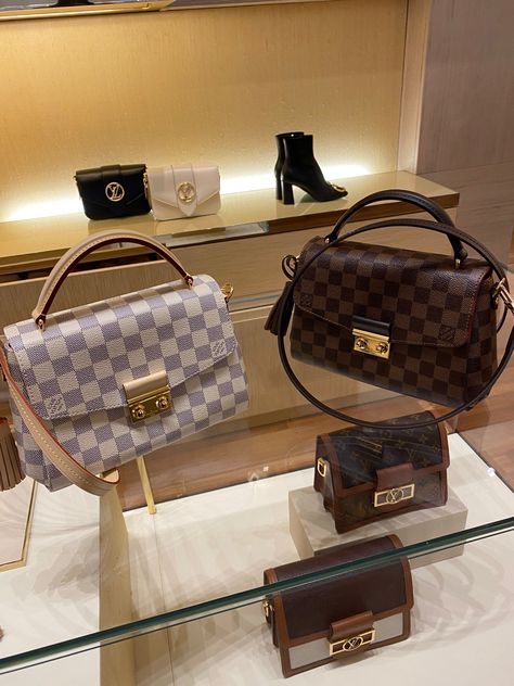 Lv Croisette Bag Outfit, Lv Croisette Bag, Lv Outfit, Louis Vuitton Croisette, Louis Vuitton Taschen, Taupe Bag, Lady Dior Handbag, Dream Bags, Luxury Bags Collection