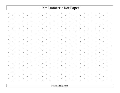 Black 1 Cm Isometric Dot Paper Template Download Printable PDF | Templateroller Dot Paper Printable, Isometric Dot Paper, Dot To Dot Printables For Kids Free 1-100, Isometric Paper, Dot Grid Paper, Math Drills, Paper Embroidery, Templates Downloads, Graph Paper