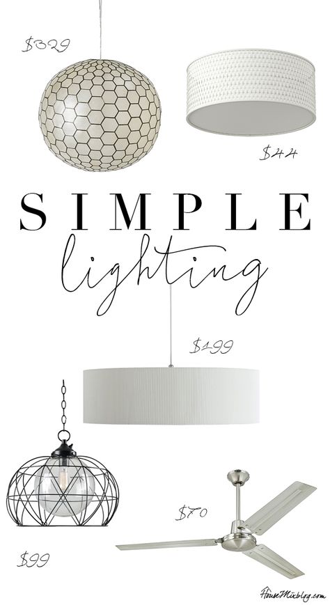 Laundry Room Lights Fixture, Whole House Lighting Fixtures, Playroom Light Fixture, Kitchen Overhead Lighting, Kitchen Hacks Ideas, Modern Kitchen Lighting Ideas, Cheap Light Fixtures, White Bead Chandelier, Simple Light Fixtures