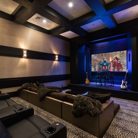 2020 Meta Remodeling Award Winners - Contemporary - Home Theater - San Francisco - by NARI Silicon Valley Chapter | Houzz Movie Theater Carpet, Theater Seating Ideas, Home Theater Seating Ideas, Home Movie Theater, Wall Nook, Home Theater Room Design, Theater Room Design, Home Movie, Seating Ideas