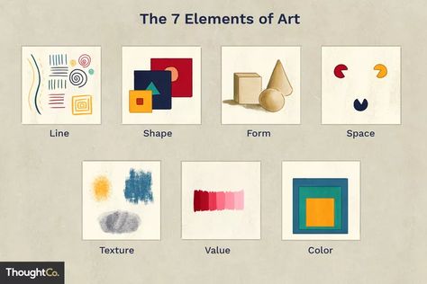 Know The 7 Elements of Art and Why They Are Important Elements Of Art Examples, Elements Of Design Shape, Elements Of Art Space, Visual Elements Of Art, 7 Elements Of Art, Elements Of Art Line, The Elements Of Art, 7 Elements, Art Spatial