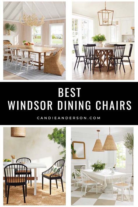 Dining Chairs Traditional, Windsor Chair Dining Room, Chairs For Farmhouse Table, Double Pedestal Dining Table, Eclectic Dining Room, Coastal Dining Room, Windsor Dining Chairs, Modern Farmhouse Dining Room, Farmhouse Table Chairs