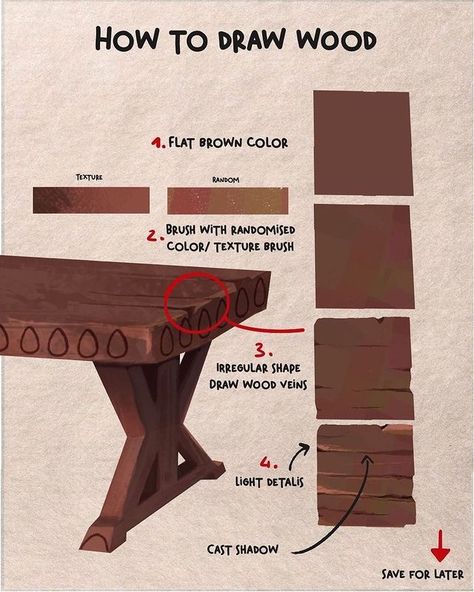 All Posts • Instagram How To Draw Wood, Wood Drawing, Study Art, Artist Tips, Trying My Best, Art Advice, Digital Painting Techniques, Procreate Ipad Art, Paint Brush Art