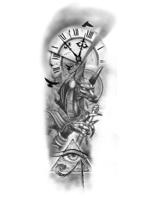 Catrina Tattoo, Egyptian Tattoo Sleeve, Anubis Tattoo, Lion Tattoo Sleeves, Men Tattoos Arm Sleeve, Men Tattoos, Forearm Tattoo Design, Cool Forearm Tattoos, Egyptian Tattoo