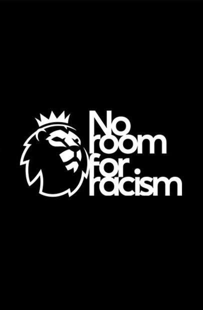 Whenever I see this slogan, I appreciate how the lack of spacing between the lines of text helps to amplify the message — there’s literally “no room” Football Headlines, Premier League Logo, Poster Inspiration, Football Poster, Get Educated, The Message, Chelsea Fc, Room Posters, Illustrations Posters