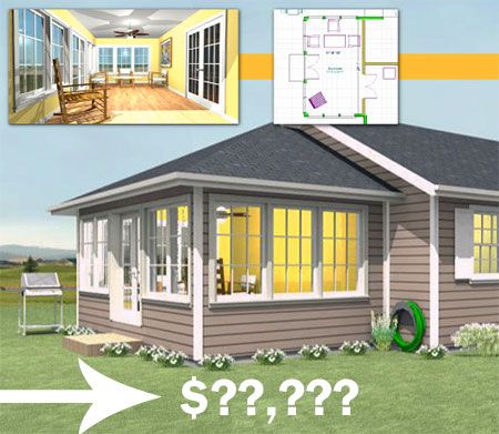 Sunroom Addition Plans, Sunroom Plans Layout, Sunroom Building Plans, Small House Plans With Sunroom, All Seasons Room Addition, Second Floor Sunroom, Home Additions Back Of House Sunroom, Sunroom Add On, Adding Sunroom To Back Of House