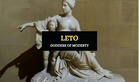 Leto was one of the most wronged characters in Greek mythology and was respected as a powerful deity. She was the goddess of motherhood and modesty and was known as the mother of Apollo and Artemis, two powerful and important deities of the Greek pantheon. Leto featured in several myths including the tale of the Trojan War. #goddess #motherhodd #modesty #mythology #symbolsage Leto Goddess, Motherhood Symbols, Goddess Of Motherhood, Greek Titans, Apollo And Artemis, Greek Pantheon, Greek And Roman Mythology, Greek Mythology Art, Roman Mythology