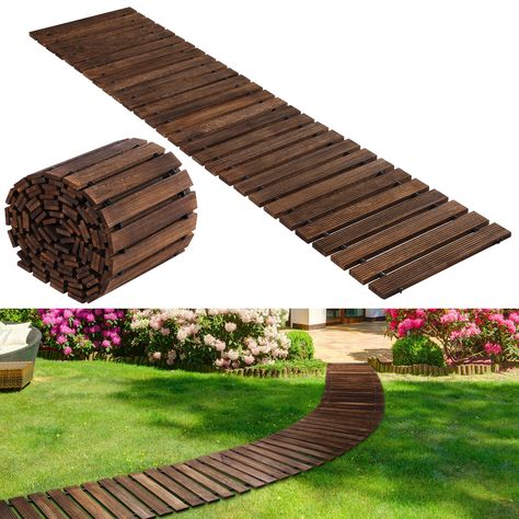 PRICES MAY VARY. 24ft Large Size: this garden walkway is about 24 ft/ 7.3 meter long, 17 inches/ 0.43 meter wide, and 0.39 inch/ 1 cm thick, whether winding through flower beds or leading to a cozy patio, our walkways provide ample coverage Non Slip and Study: our walkways are made of quality cedar wood, ensuring durability and natural beauty; It has a large load bearing capacity, is resistant to rot, cracking, UV rays, is not easy to fade, and can withstand the test of sunny or humid weather Re Garden Boardwalk, Beaches Wedding, Patio Pavers, Cozy Patio, Garden Walkway, Outdoor Decor Backyard, Yard Design, Garden Pathway, Paver Patio