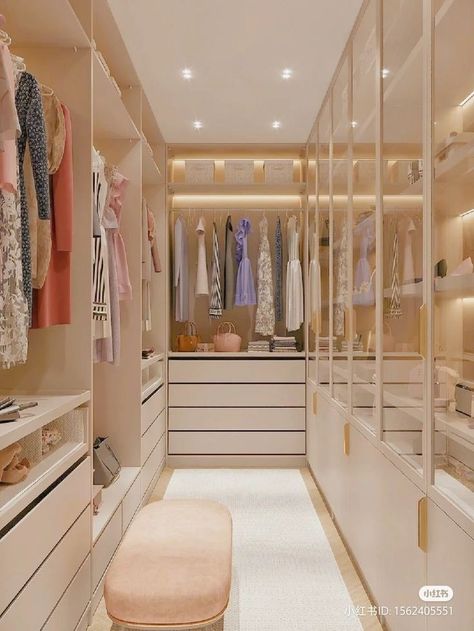 Dream Closet Design, Closet Design Layout, Luxury Closets Design, Interior Design Your Home, Dream Apartment Decor, Home Decor Idea, Bedroom Closet Design, Room Redesign, Design Room