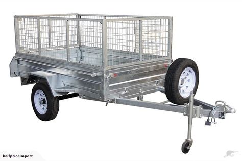 $1599 - Gorilla Trailers - Heavy Duty 7x4 Tippable Trailer + 900  Cage Prairie Dog Cage, Enclosed Trailer E Track Ideas, Cage Free Dog Boarding, Cage Trailer, Enclosed Trailer Hunting Camper, Wild Hog, Box Trailer, Hot Dip, Goat Farming