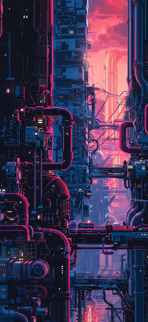 Neon Cyberpunk Aesthetic, Neon Cyberpunk, Vaporwave Wallpaper, Pixel Art Background, View Wallpaper, Cyberpunk Aesthetic, Cool Backgrounds Wallpapers, Cyberpunk City, Arte Cyberpunk