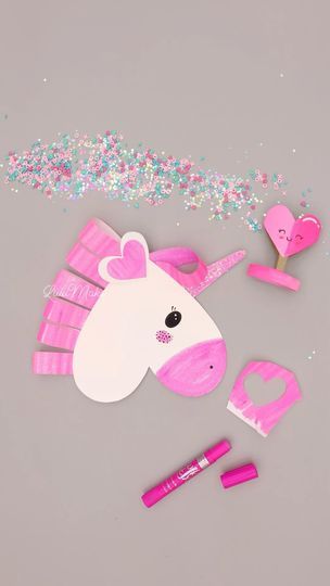 215K views · 492 reactions | Easy Unicorn Craft | summer craft idea | LuluMake | Mentol · Yellow Pink Day Crafts For Kids, Unicorn Crafts Diy, Craft Summer, Unicorn Craft, Unicorn Valentine, Library Activities, Unicorn Crafts, Summer Craft, Pink Day