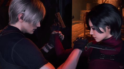 Aeon Resident Evil, Ada Wong Leon, Leon And Ada, Me N Who, Fast And Furious Cast, Ada Resident Evil, Lips Painting, Evil Games, Resident Evil 4 Remake