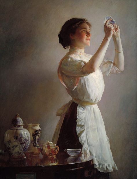 Joseph DeCamp Joseph Decamp, American Impressionism, By Any Means Necessary, Blue Cups, Victorian Art, Museum Of Fine Arts, Vintage Poster, American Artists, Figure Painting