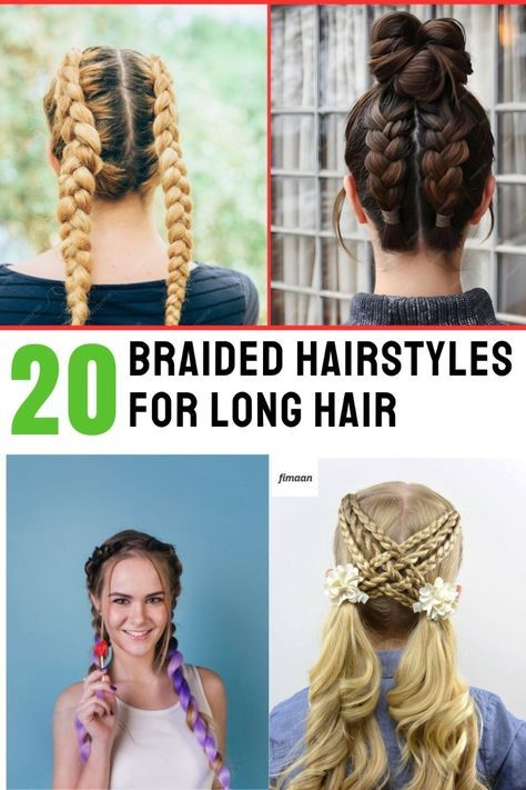 Protective Hairstyles That Last Long, Thick Hair Braided Hairstyles, Simple Braids For Long Hair, Different Kinds Of Braids, Hard Hairstyles, Pretty Hairstyles For Long Hair, Easy Braids For Long Hair, Everyday Braided Hairstyles, Casual Braided Hairstyles