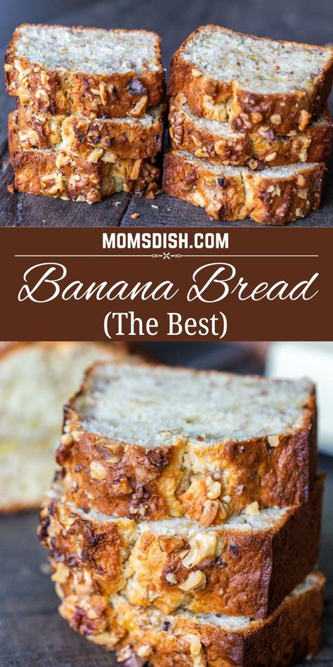 All you need for this banana bread is a few ripe bananas and a handful of pantry staples. You’ll be wishing for more overripe bananas to make this bread again soon! Highest Rated Banana Bread Recipe, Recipes Made With Bananas, Award Winning Banana Bread, Ultimate Banana Bread, Ripe Bananas Recipes, 2 Bananas Banana Bread, Best Banana Bread Recipe Moist, Recipes For Old Bananas, Overripe Banana Recipes