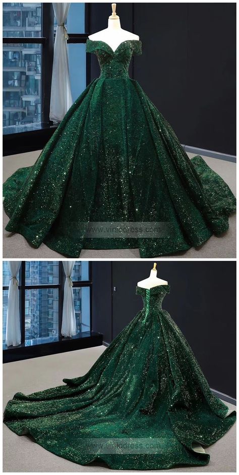 Sparkly Ball Gown, Prom Dresses Plus Size, Green Prom Dresses, Emerald Green Prom Dress, Vintage Ball Gowns, Green Wedding Dresses, Green Prom, Prom Dress Plus Size, Vintage Prom