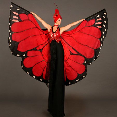 Stilt Walker, Stilt Costume, Smock Shirt, Mariposa Butterfly, Butterfly Costume, Butterfly Fashion, Diy Kostüm, West Country, Stilts