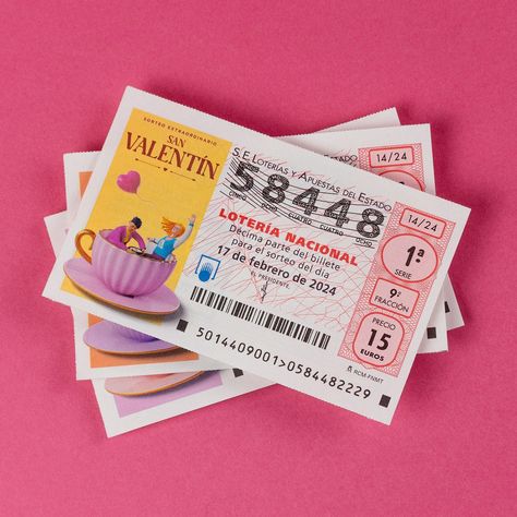 Valentine's Day - Lotería Nacional :: Behance National Lottery, Lottery Ticket, The Lottery, Lottery Tickets, Social Networks, Valentine's Day, Valentines Day, Valentines, Quick Saves