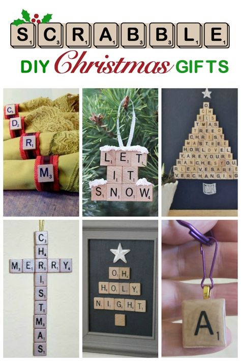 Lots of fun ideas for crafts you can make using Scrabble tiles. They're great for gifts, craft fairs, and so much more. Scrabble Tiles Christmas Crafts, Scrabble Christmas Crafts, Scrabble Tile Christmas Crafts, Scrabble Tile Christmas Tree, Scrabble Piece Ornaments, Christmas Scrabble Tile Crafts, Scrabble Tiles Crafts, Letter Tile Crafts, Scrabble Letter Crafts Diy Projects