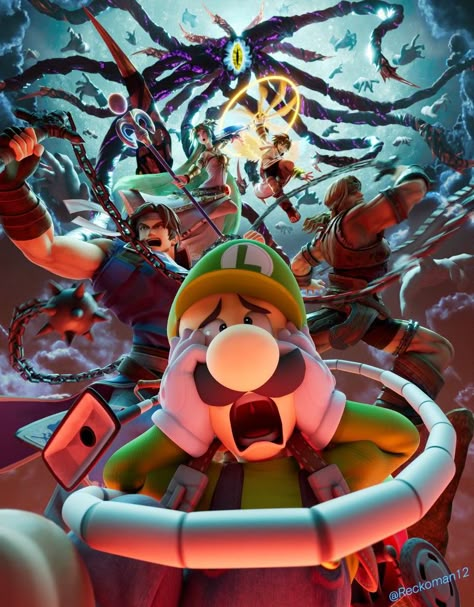 Super Smash Bros Ultimate World Of Light, Luigi Board, Avatar Legends, Mario Smash, Super Smash Bros Characters, Super Smash Ultimate, Super Smash Bros Memes, Smash Bros Funny, Super Smash Bros Videos