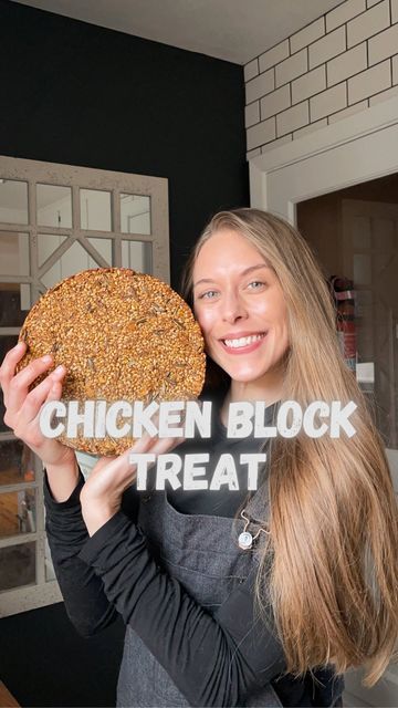 BRE ELLIS on Instagram: "The girls love when I make a block treat for them! This recipes changes with what I have on hand and always comes together! Just make sure your dry to wet ratios are the same and you shouldn’t have a problem! •3 cups scratch grains •1 cup oats •1/2 cup wheat germ ( you can use wheat flour too ) •1/2 cup of molasses •1/2-1 cup sunflower seeds •1/2 cup Apple sauce/coconut oil •3 eggs + shells! Press really well into a parchment lined pan! I like using a spring form Spring Form, Healthy Board, Apple Sauce Recipes, Backyard Chicken Farming, Chicken Treats, The Chicks, Chicken Farming, Wheat Germ, Apple Sauce