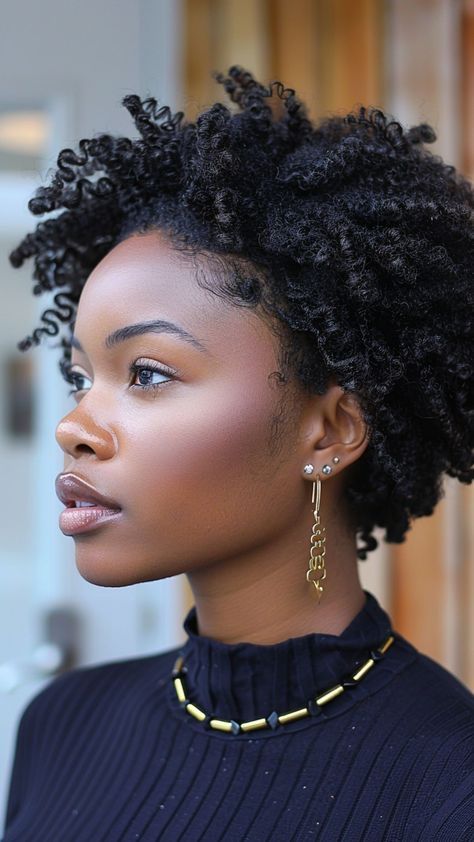 Twa Styles Ideas, Twists On Natural Hair, 4c Natural Hairstyles Short, Afro Curly Hair, Twa Styles, Curly Fro, Natural Afro, Natural Hair Cuts, Natural Hair Short Cuts