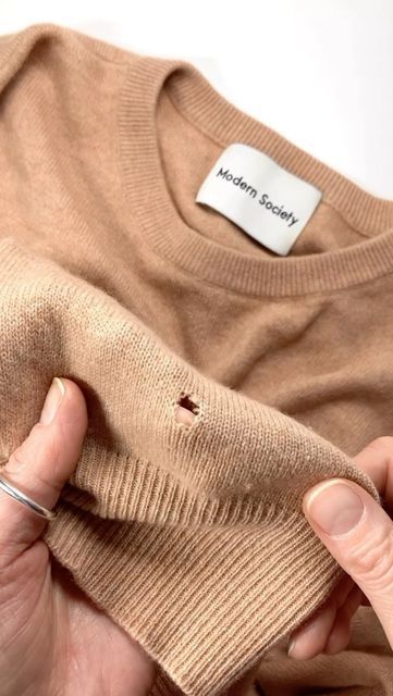 Moth Holes In Clothes, Visible Mending, Repair Clothes, I 8, Cashmere Jumper, Diy Knitting, Sewing Techniques, Sewing Hacks, Cashmere Sweaters