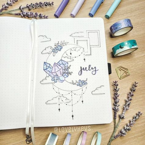 @bujo_emotions on Instagram: “Thanks @lovelyheys ✨💜 . . . . . . #bulletjournal2019 #journaling #bulletjournalfr #bulletjournalnewbie #journals #minimalistbujo…” July Bullet Journal, Bullet Journal Monthly, Bujo Doodles, Bullet Journal Spreads, Bullet Journal 2019, Creating A Bullet Journal, Seni Dan Kraf, Journal Spreads, Bullet Journal Aesthetic