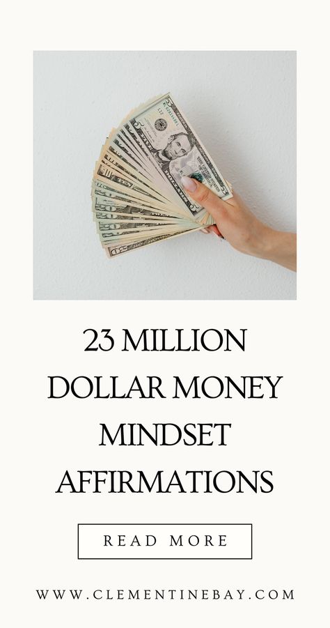 23 Powerful money affirmations to transform your money mindset. Read 4 ways to use affirmations for money and the 3 benefits of using them. Money mindset affirmations, the law of assumption, manifestation affirmations, manifest wealth, manifest money. 1 Million Pounds Bank Balance, Instant Money Manifestation, Manifest Money Affirmations, Manifestation For Money, Affirmations For Money, The Law Of Assumption, Manifest Money Fast, 3 Million Dollars, Mindset Affirmations