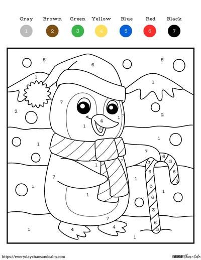 Free Christmas Activities Preschool, Christmas Activity Worksheets For Kids, Christmas Numbers Printable Free, Coloring Numbers Free Printable, Color By Number Christmas Printable Free, Winter Color By Number Free, December Worksheets Kindergarten, Christmas Color By Number Free Printable, Color By Number Christmas Printable