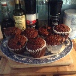 Molasses Bran Muffins - Allrecipes.com Banana Oat Bran Muffins, Oat Bran Muffin Recipe, Raisin Bran Muffin Recipe, Banana Almond Muffins, Honey Bran Muffins, Raisin Bran Muffins, Oat Bran Muffins, Nutella Muffin, Bran Muffin