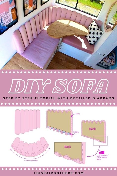 How To Upholster a DIY Mid Century Modern Sofa How To Upholster, Diy Mid Century Modern, Diy Mid Century, Mid Century Modern Sofa, Bathroom Decor Ideas Colors, Diy Sofa, Beautiful Sofas, Diy Cardboard Furniture, Hallway Ideas Entrance Narrow