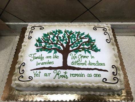 Family Reunion Sheet Cake Ideas, Family Tree Cupcakes, Family Reunion Cakes Design, Family Reunion Centerpiece Ideas Table Decorations, Family Reunion Table Centerpieces, Family Reunion Cake Ideas, Family Reunion Decorating Ideas, Family Reunion Themes Ideas, Family Reunion Ideas Decorations