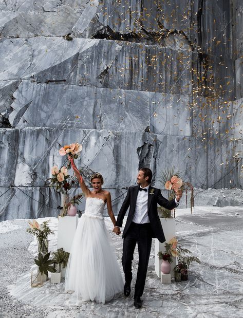 Mira Zwillinger Dress Quarry Wedding, Marble Quarry, Classic Wedding Inspiration, Marble Wedding, Instagram Board, Red Wedding Dresses, Luxury Wedding Venues, Ceremony Decor, Sitting Pretty