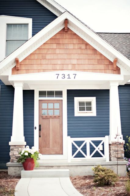 Tried and True Nautical Blue Paint Colors - Sand and Sisal Farmhouse Exterior Paint Colors, Cottage House Exterior, Blue Siding, Best Exterior Paint, Farmhouse Exterior Design, House Paint Color Combination, Exterior House Paint Color Combinations, Beach House Exterior, Trending Paint Colors