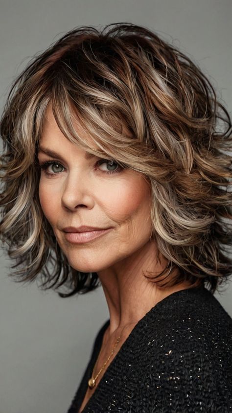 Medium-Length Shag Haircuts Shaggy Bob For Fine Hair Over 50, Shaggy Bob For Fine Hair, Shoulder Length Hair With Layers, Bob For Fine Hair, Hair Over 50, Hair Maintenance Tips, Hair With Layers, Shaggy Bob, Shag Haircuts