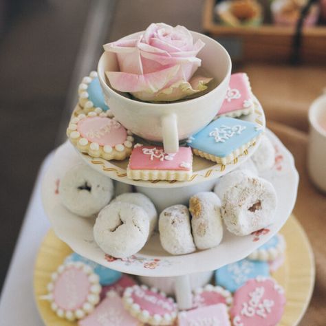 Alice In Onederland Candy Table, First Birthday Tea Party Theme, Alice In One Derland First Birthday Girl, Alice In Onederland Cake, Onederland Birthday Party Girl, Onederland Cookies, Tea Party Birthday Cake, First Birthday Tea Party, Alice In Onederland First Birthday