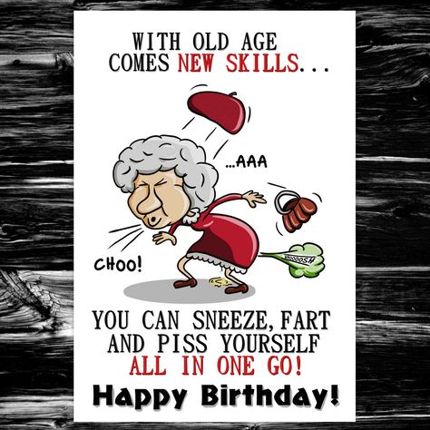 Funny Birthday Card for her - New Skills Birthday Wishes Funny Woman, Happy Birthday Female Funny, Happy Birthday Girl Funny, Happy Birthday Funny For Her, Birthday Funnies, Happy Birthday Friend Funny, Birthday Card Sister, Happy Birthday Funny Humorous, Funny Happy Birthday Images