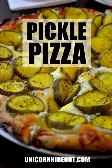 Pickle Pizza Recipe, Pickle Pizza, Mushroom Pizza Recipes, Easy Pickle, Pickle Recipes Homemade, Italian Appetizers, Homemade Pickles, Taste Test, Pickling Recipes