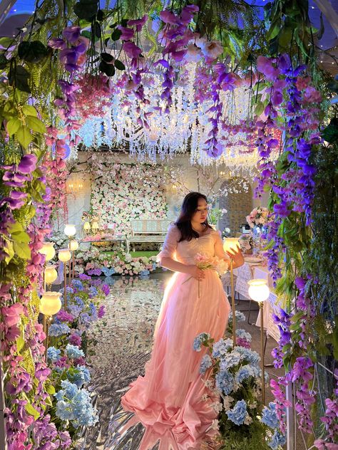 Enchanted Backdrop, Forest Quince, Enchanted Theme, Debut Theme, Taylor Swift Birthday Party Ideas, Holy Matrimony, Blue Wedding Inspiration, Taylor Swift Birthday, Mandap Decor