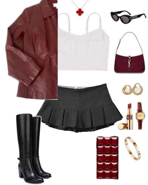 We heard you’re looking for one staple bra that you can wear with and under all your fall outfits. 🍒 From school, work, and all the way to your GNO, our soft cami bra will be there to support you. Maroon Leather Jacket Outfit, Outfit Maroon, Outfit Leather Jacket, Autumn Outfit Inspo, Maroon Leather Jacket, Maroon Outfit, Leather Jacket Outfit, Maroon Jacket, Outfit Autumn