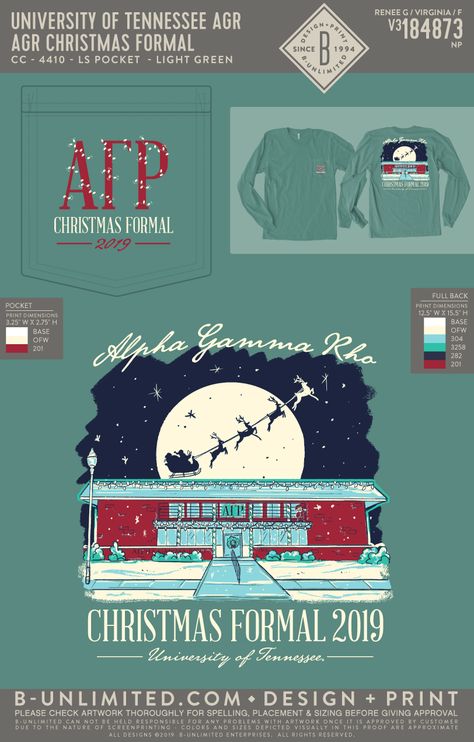 Sorority Holiday Shirts, Fraternity Christmas Shirts, Halloween Fraternity Shirt, Fraternity Tshirt Designs, Fraternity Shirts Designs Ideas, Christmas Formal, Alpha Gamma Rho, Ut Vols, Parents Weekend