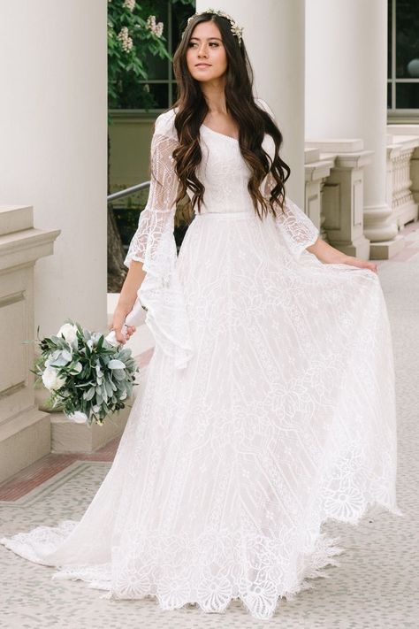 Lace Gown Style, Temple Dress, Modest Wedding Gowns, Pnina Tornai, Gown Style, Classic Brides, Dress Item, Modest Wedding, Wedding Dresses Strapless